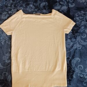 Women's Yellow Knit Top